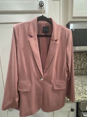 Alex Marie Dusty Rose Single-Button Blazer